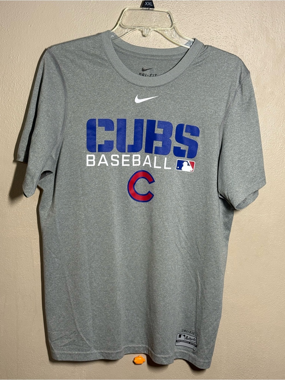 NWOT Men’s Nike Dri-fit Grey Chicago Cubs Tee Sz Sm